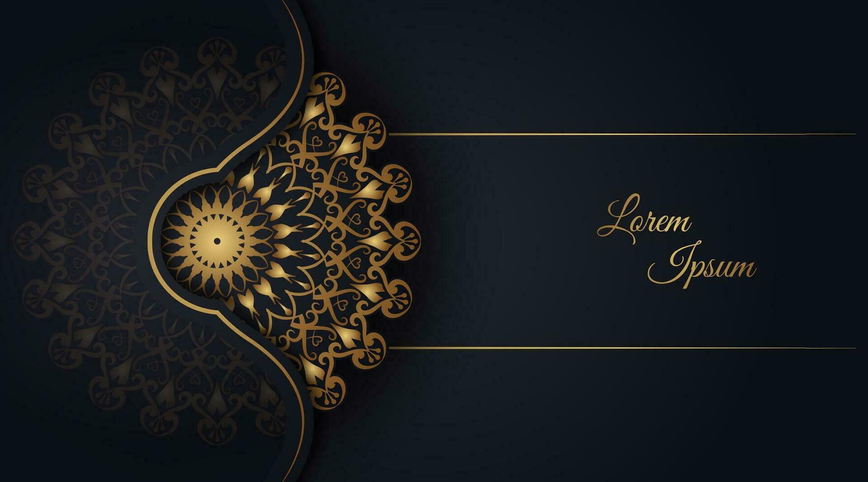 luxury background  with mandala ornament vector