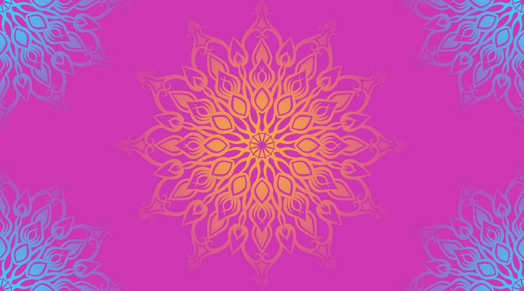 simple background, decorative mandala ornament vector