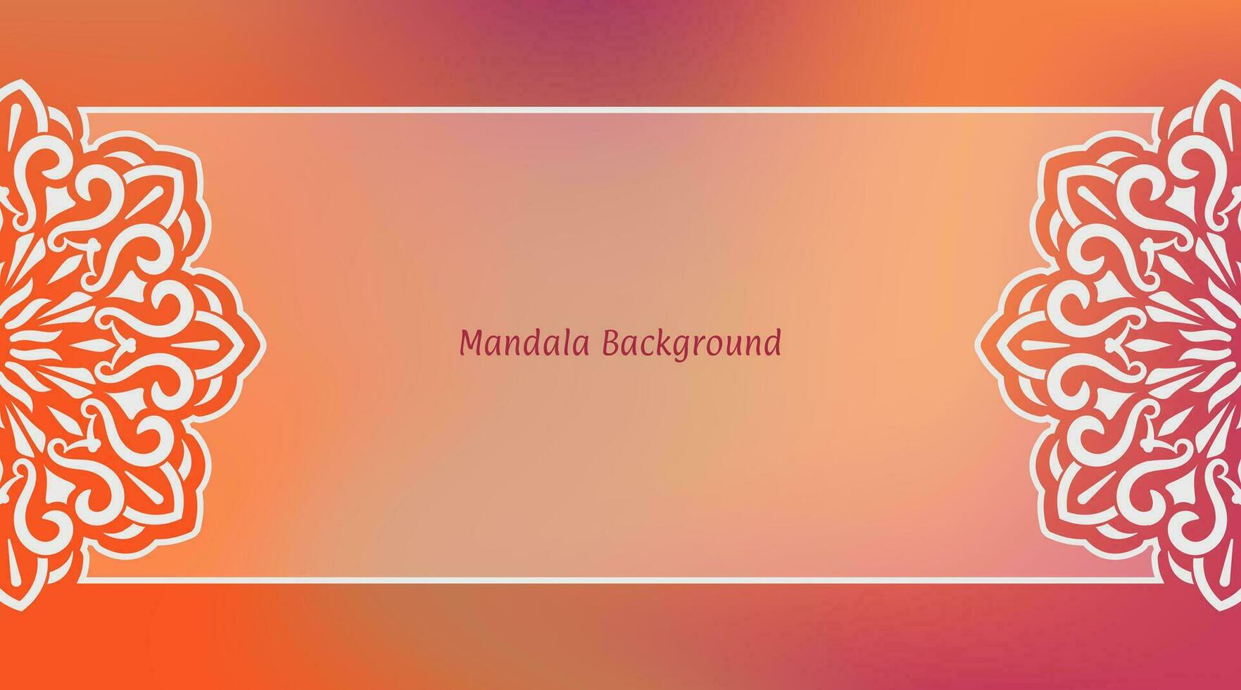 simple background, decorative mandala ornament vector