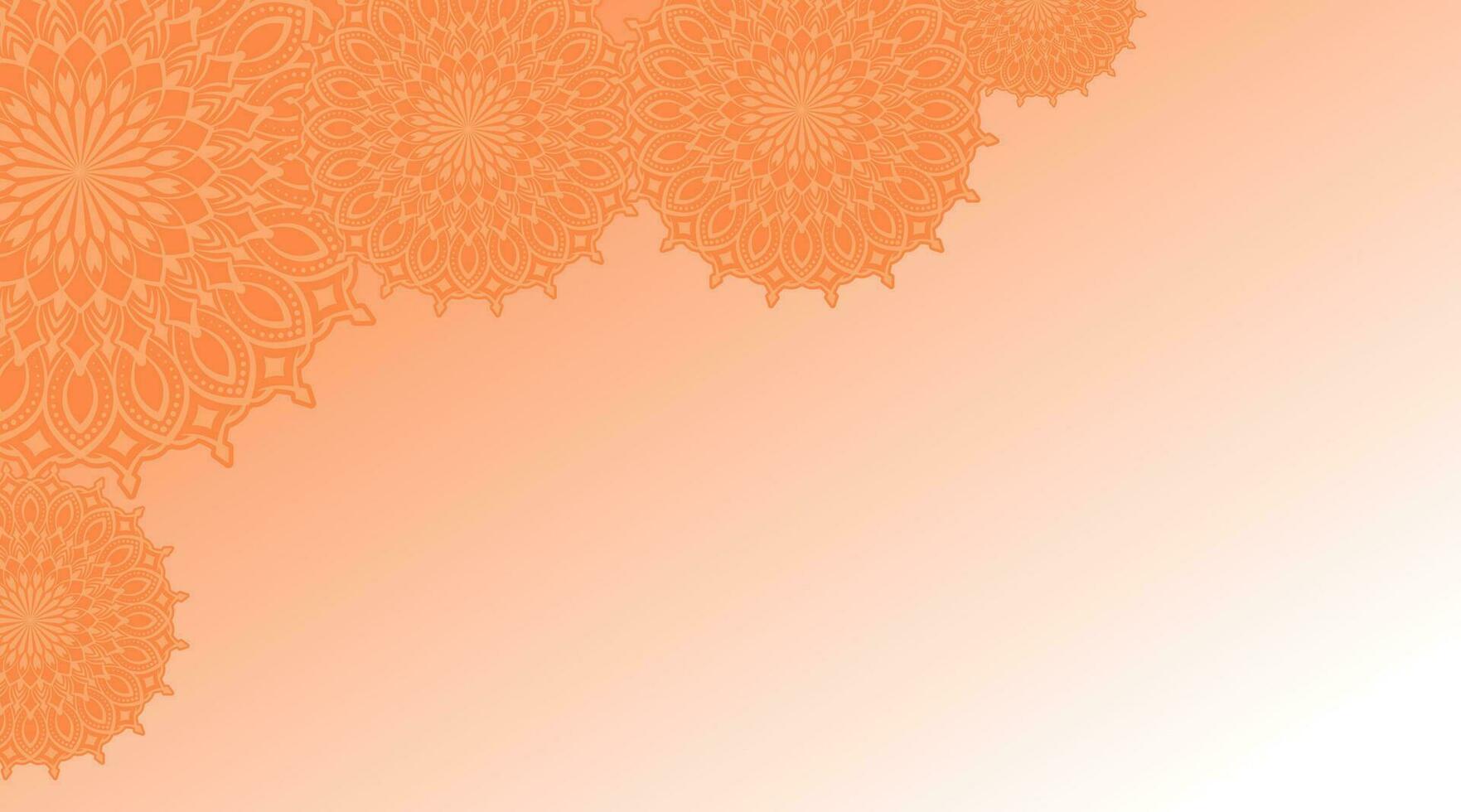 simple background, decorative mandala ornament vector