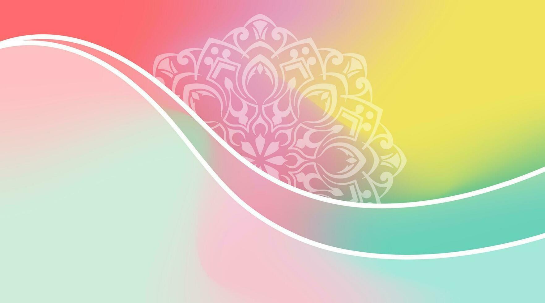 resumen vistoso decorativo mandala fondo vector