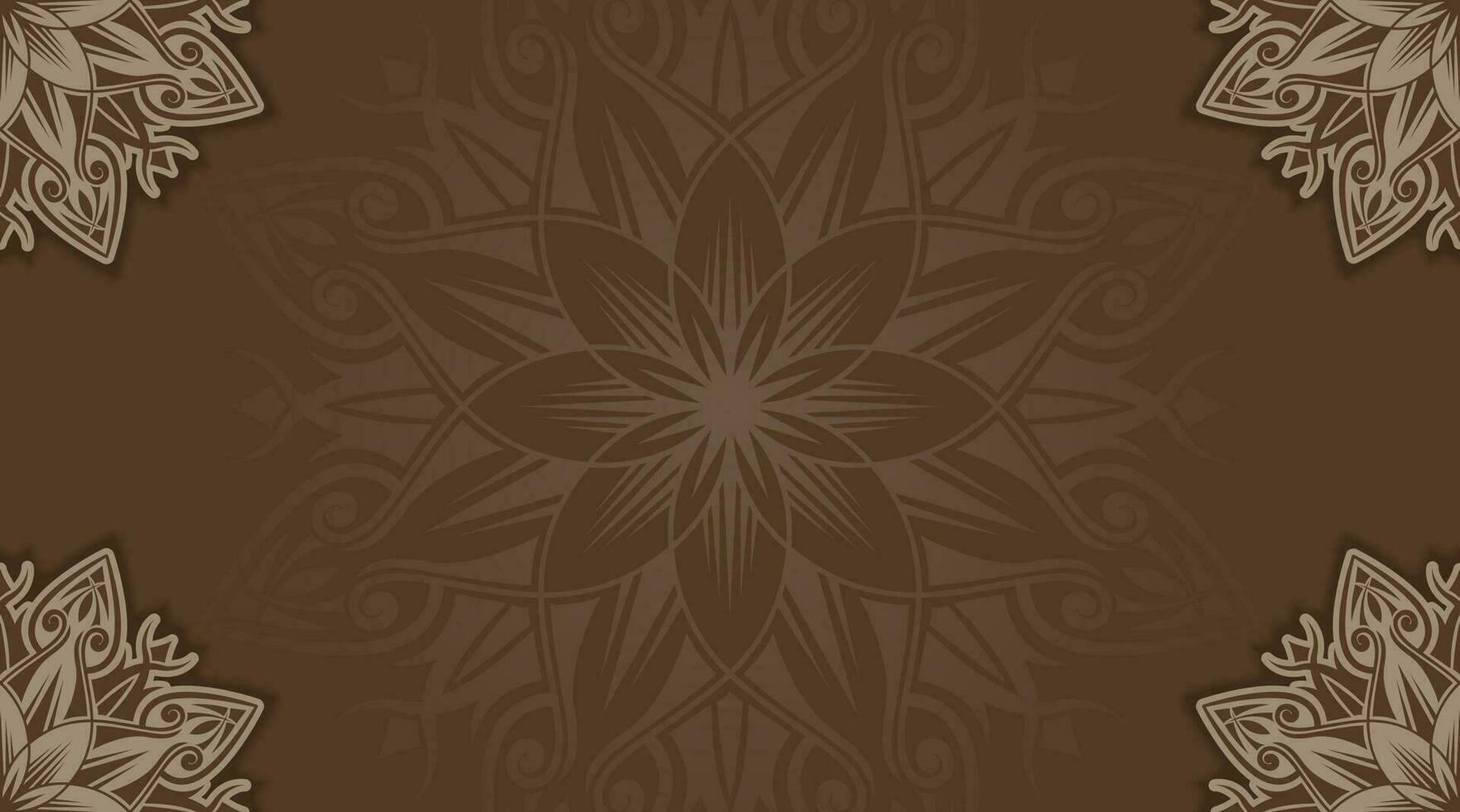 simple background, decorative mandala ornament vector