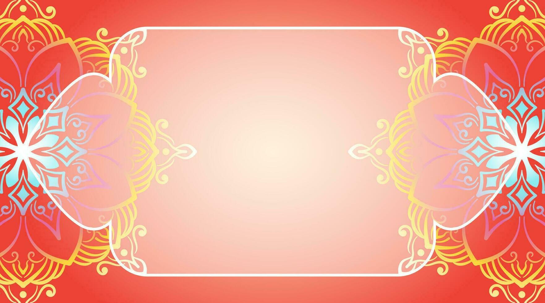 resumen vistoso decorativo mandala fondo vector