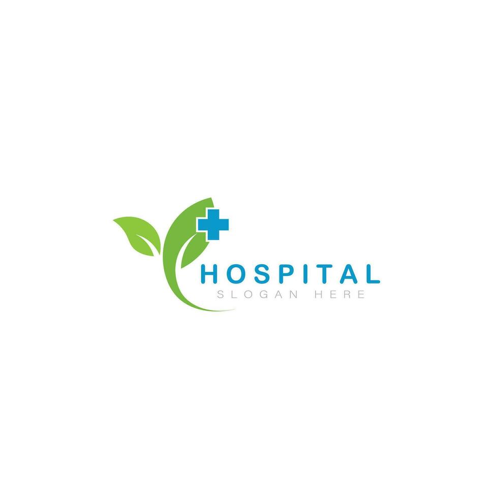 hospital health medical medicine logo design vector