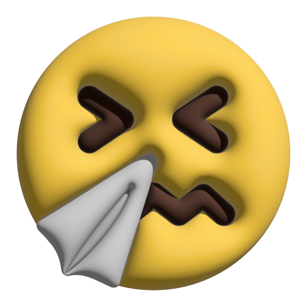 emoticons 3d sneeze PNG file