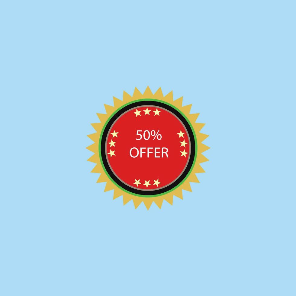 Sale badge label vector design