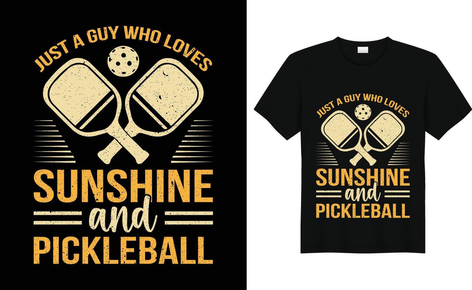 Vector pickleball tshirt design or pickleball poster design or pickleball illustration