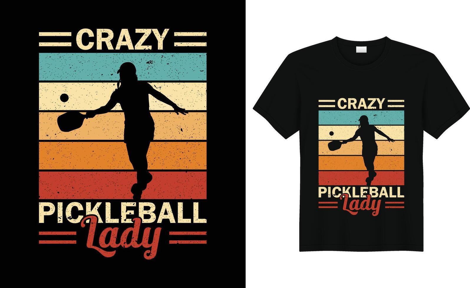 Vector pickleball tshirt design or pickleball poster design or pickleball illustration