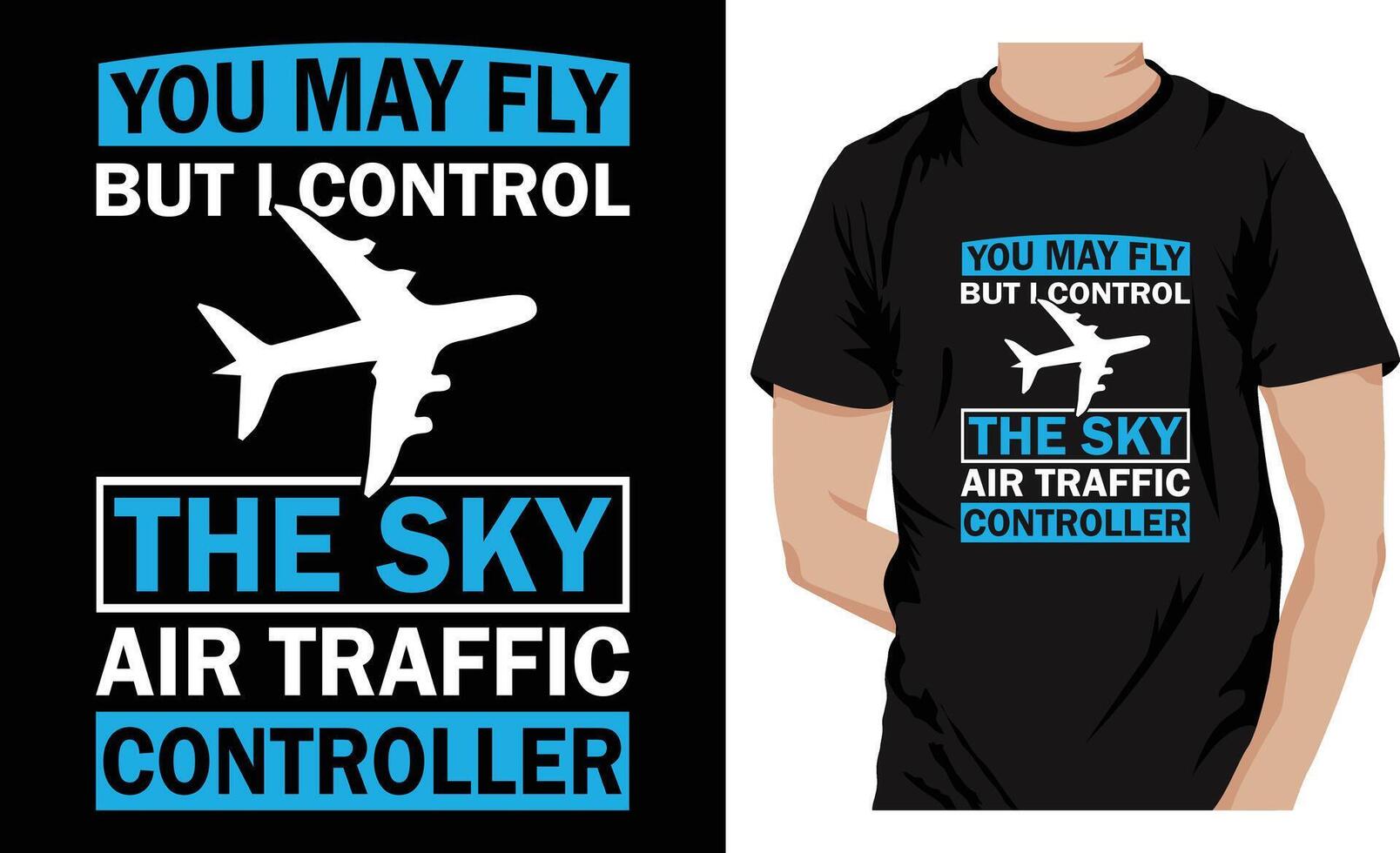 famoso citas camiseta diseño. aire tráfico controlador camiseta vector