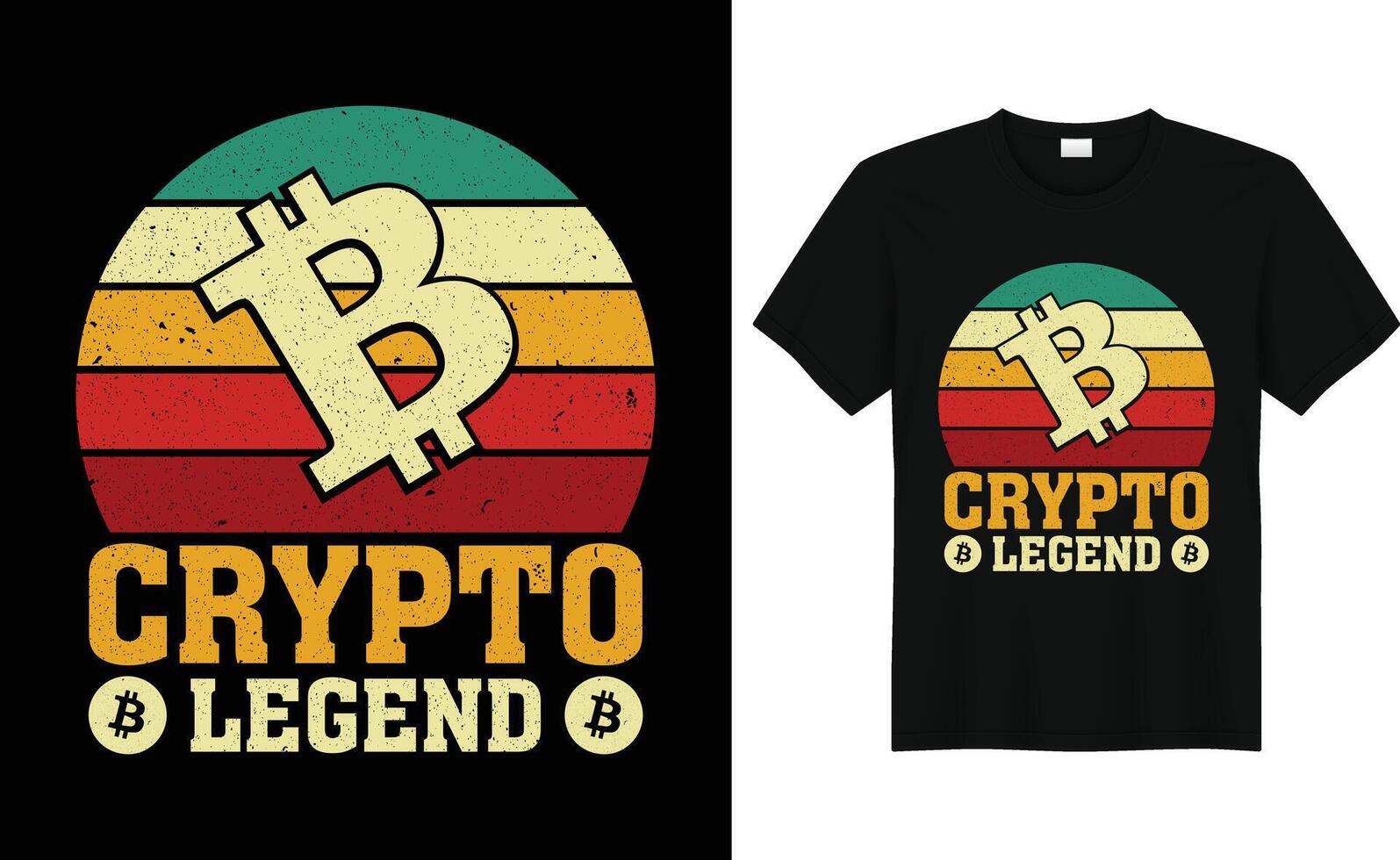 Best retro vintage bitcoin btc cryptocurrency tshirt design vector