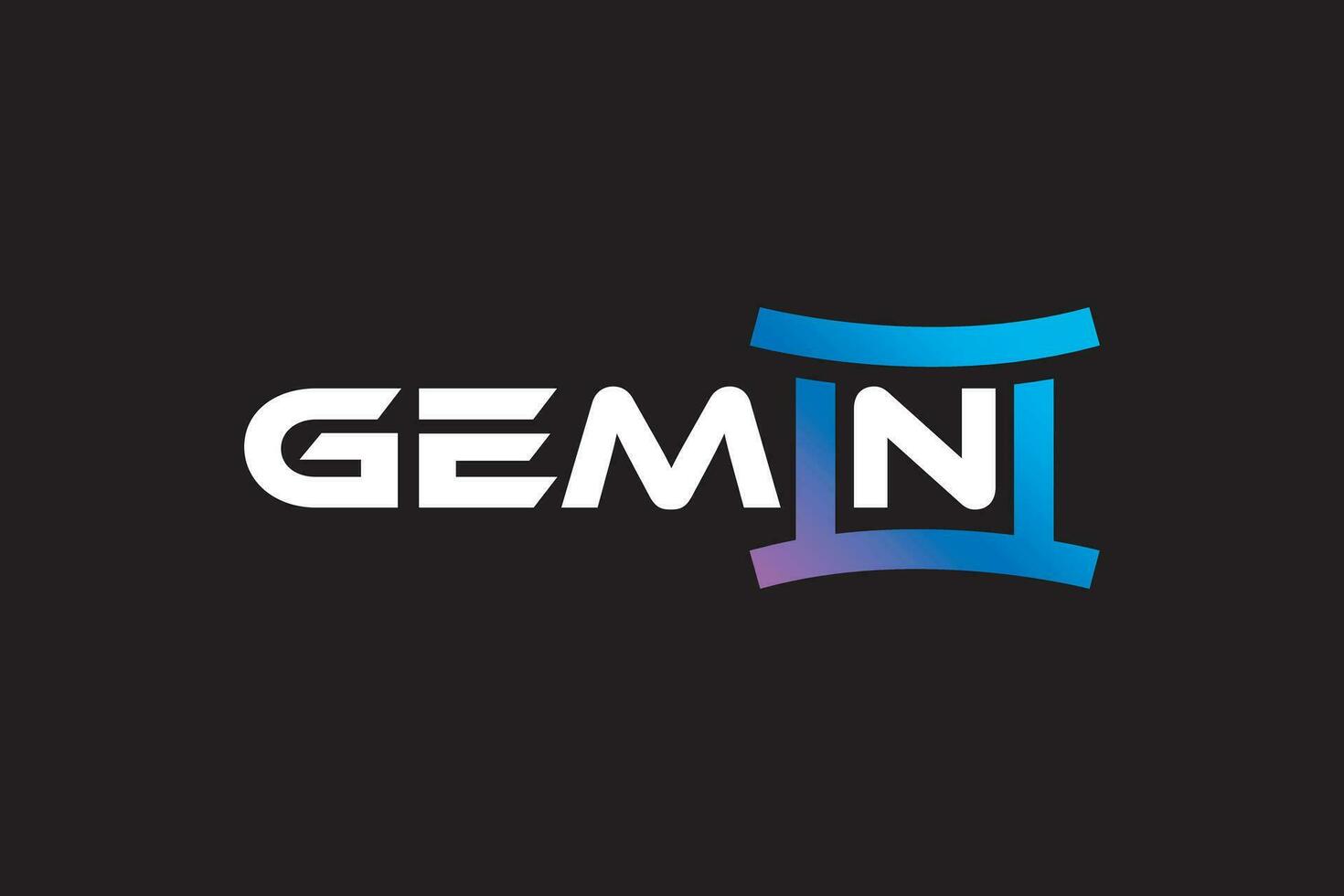 Geminis logo diseño vector modelo