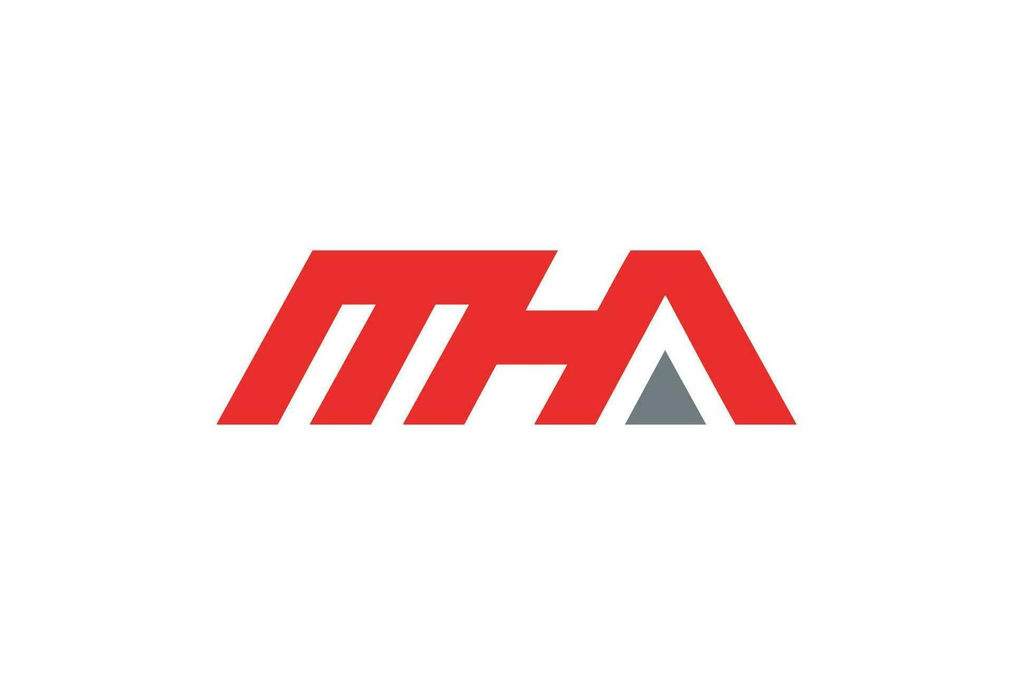 letra metro h un logo diseño vector modelo