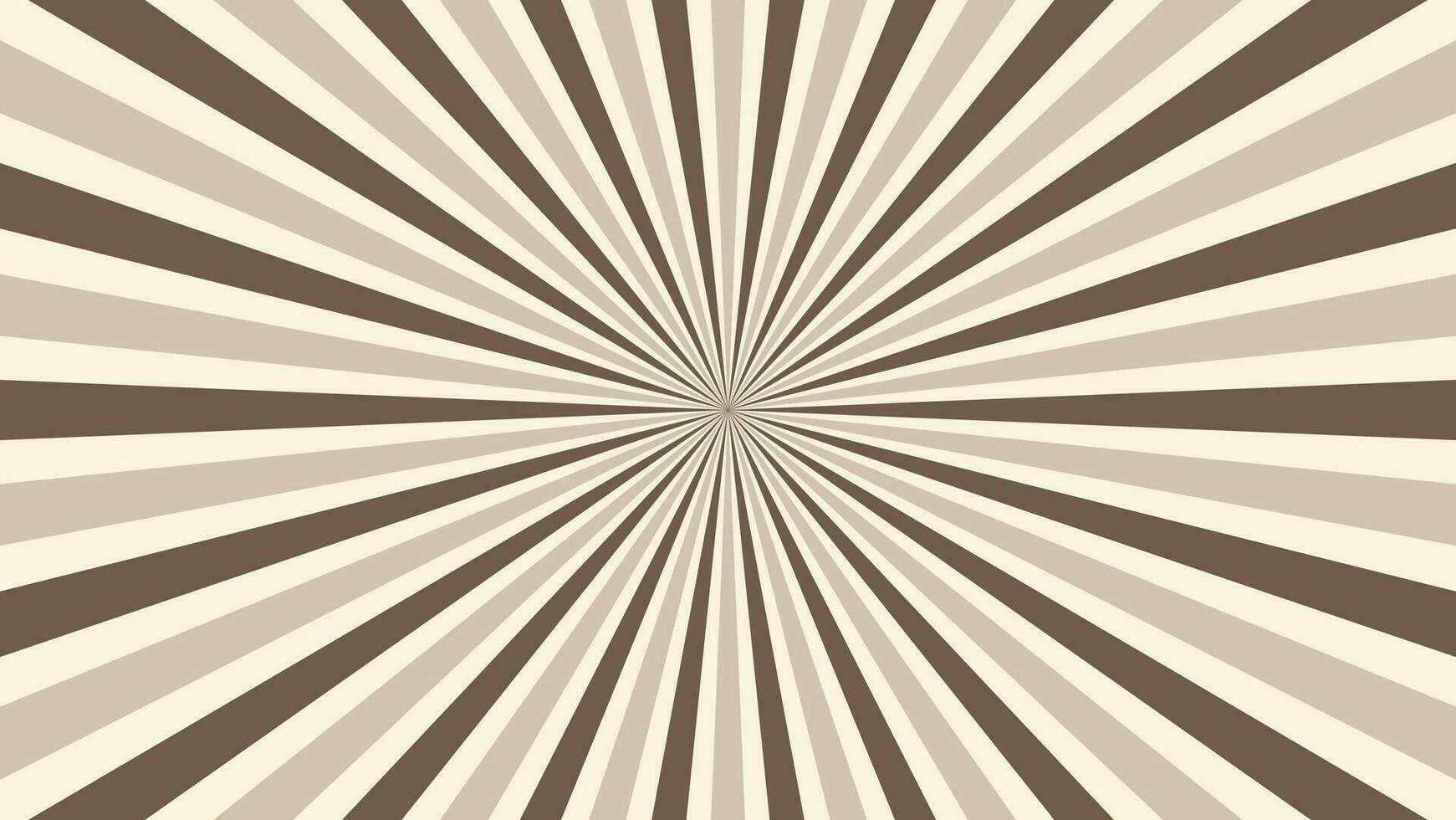 abstract sunburst brown pattern background for modern graphic design element. shining ray cartoon with colorful for website banner wallpaper and poster card decoration vector