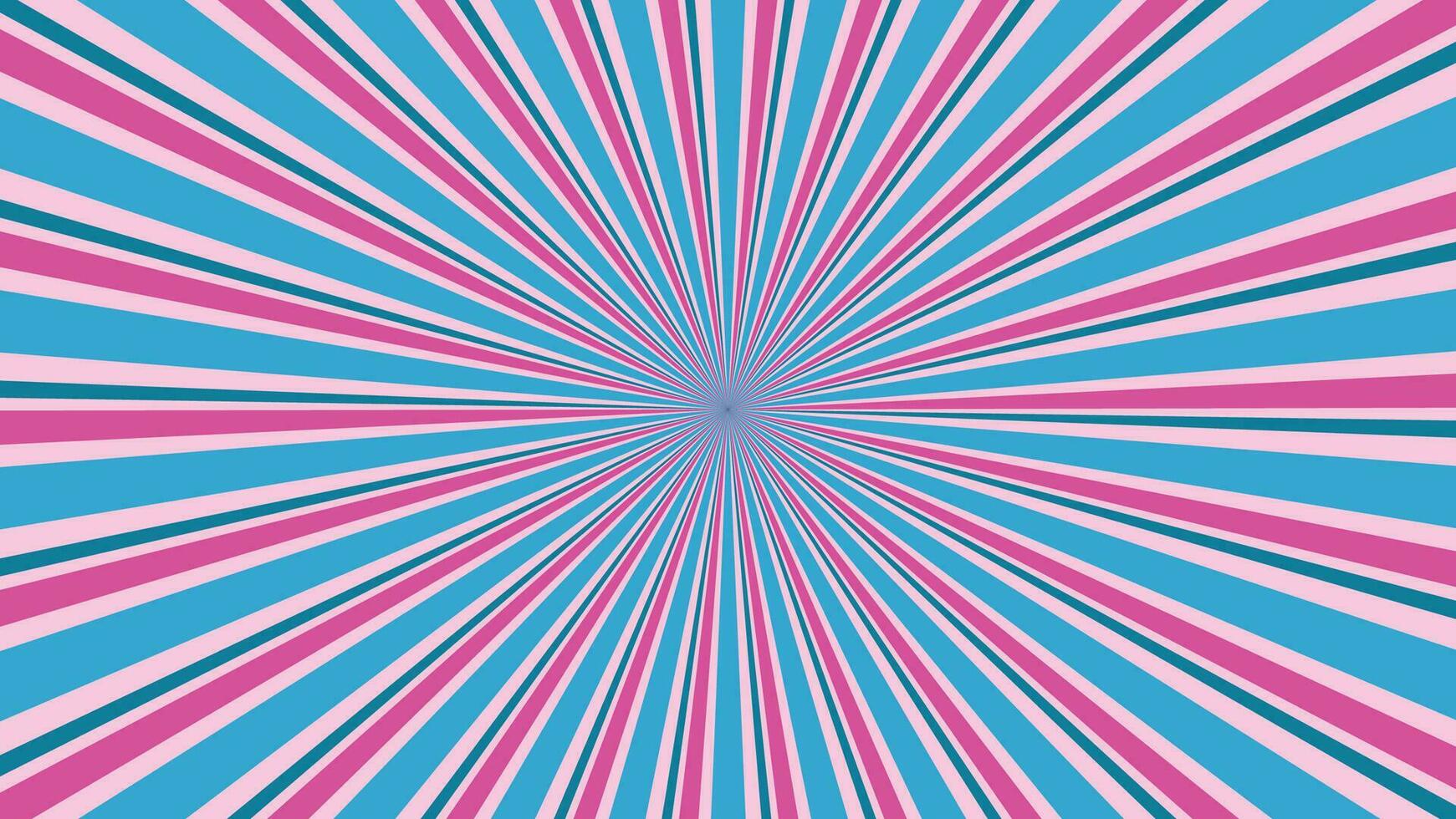 abstract sunburst pink and blue pattern background for modern graphic design element. shining ray cartoon with colorful for website banner wallpaper and poster card decoration vector