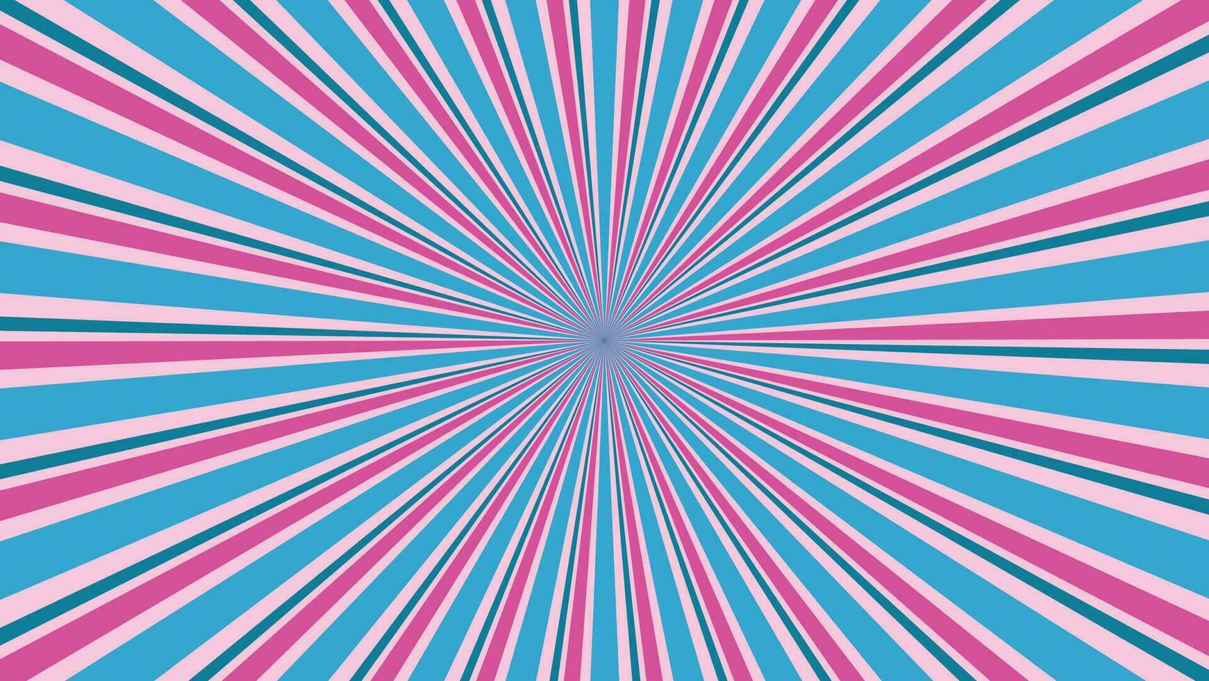 abstract sunburst pink and blue pattern background for modern graphic design element. shining ray cartoon with colorful for website banner wallpaper and poster card decoration vector