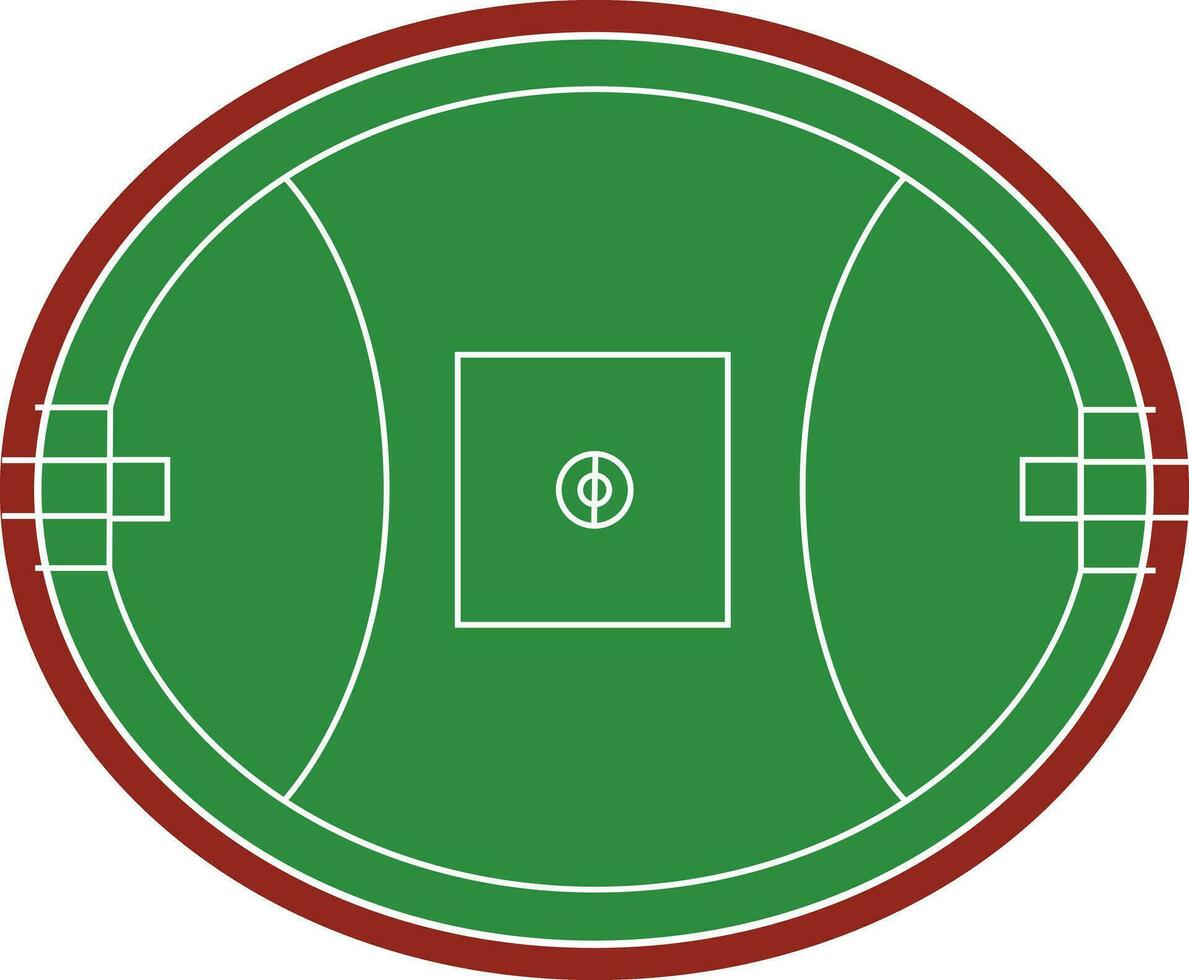 Australian football field icon. Australian rules football fields. flat style. vector