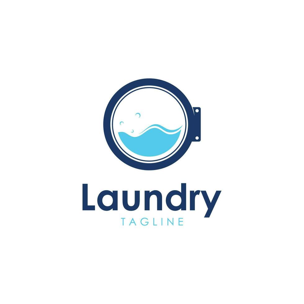 Laundry Vector Logo Template