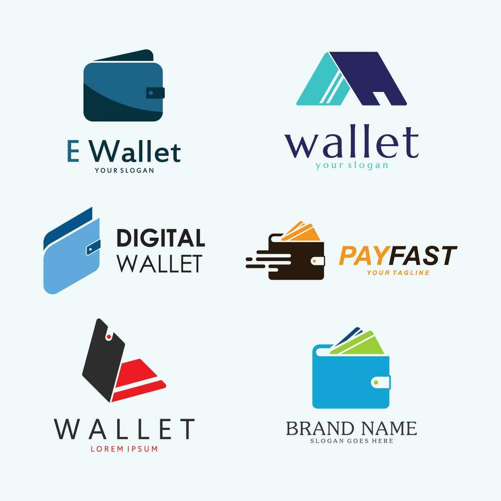 Vector Digital Wallet Logo Template