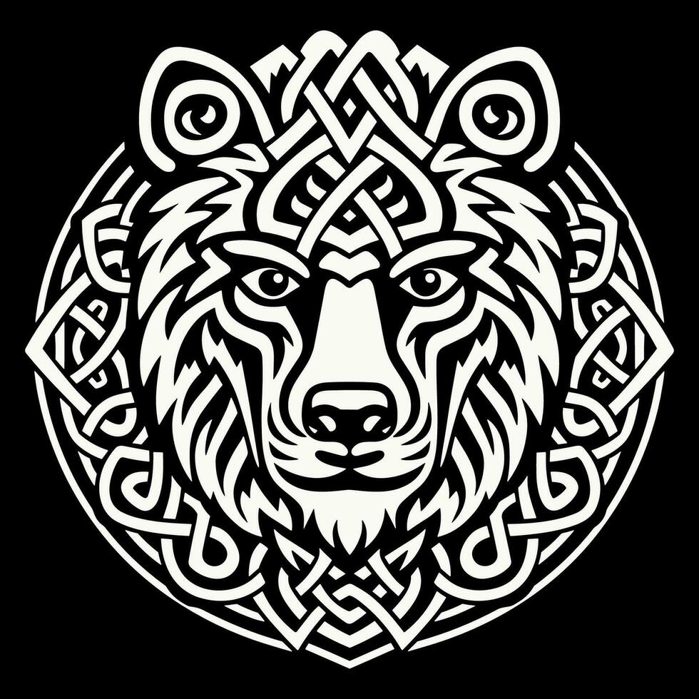 Celtic bear knot vector