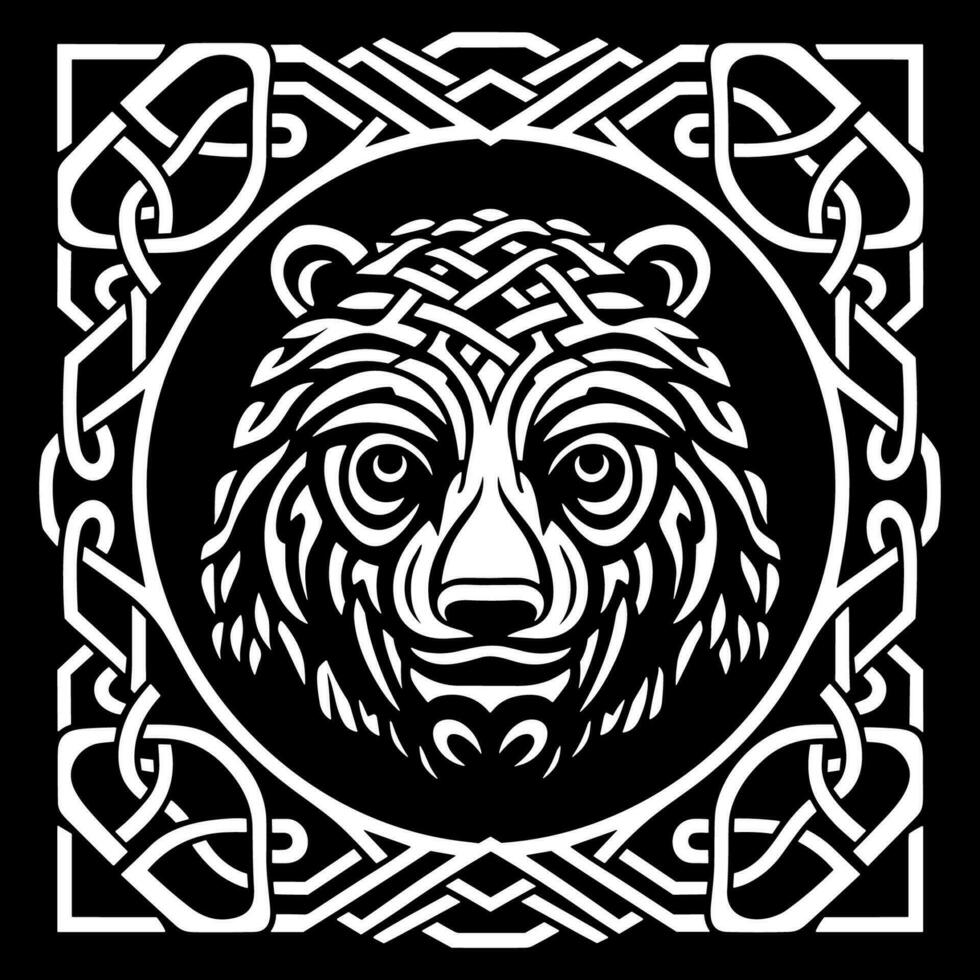Celtic bear knot vector