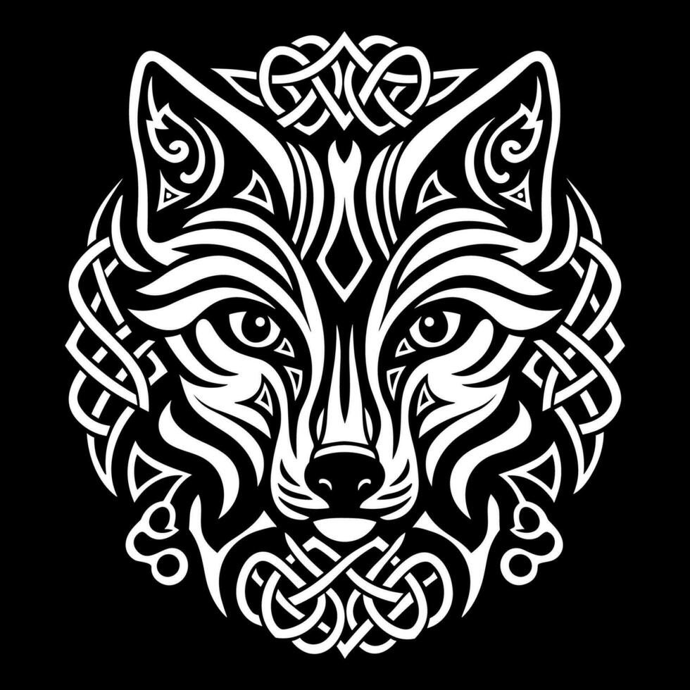 Fox celtic knot vector