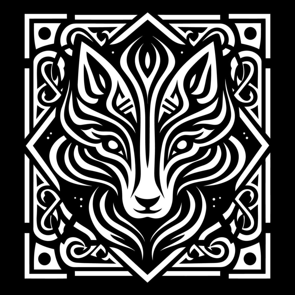 Fox celtic knot vector