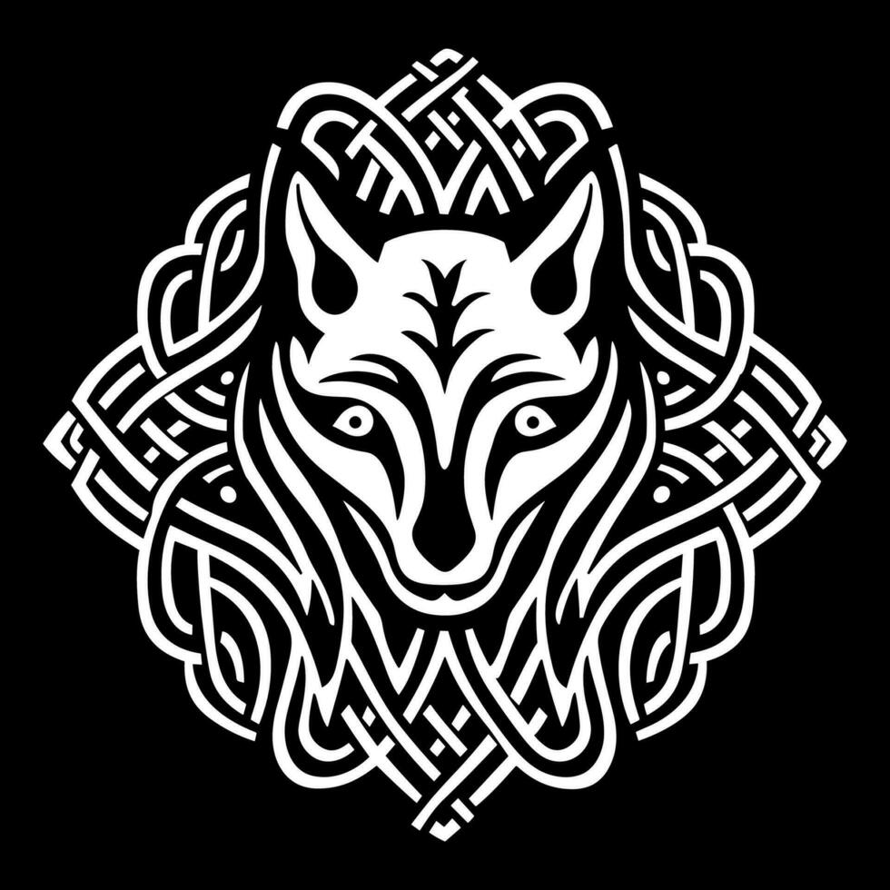 Fox celtic knot vector