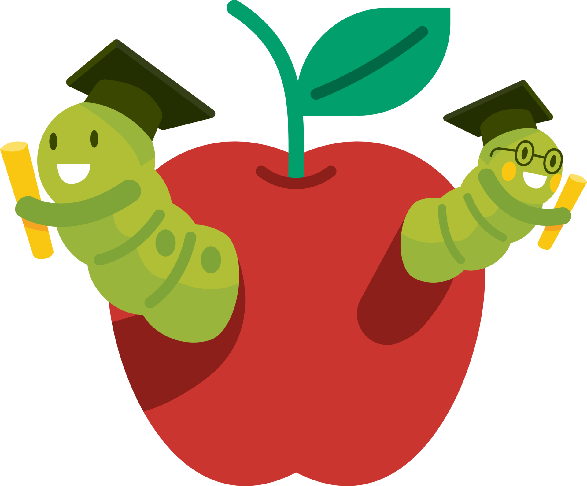 Back to School apple worm 25947156 PNG