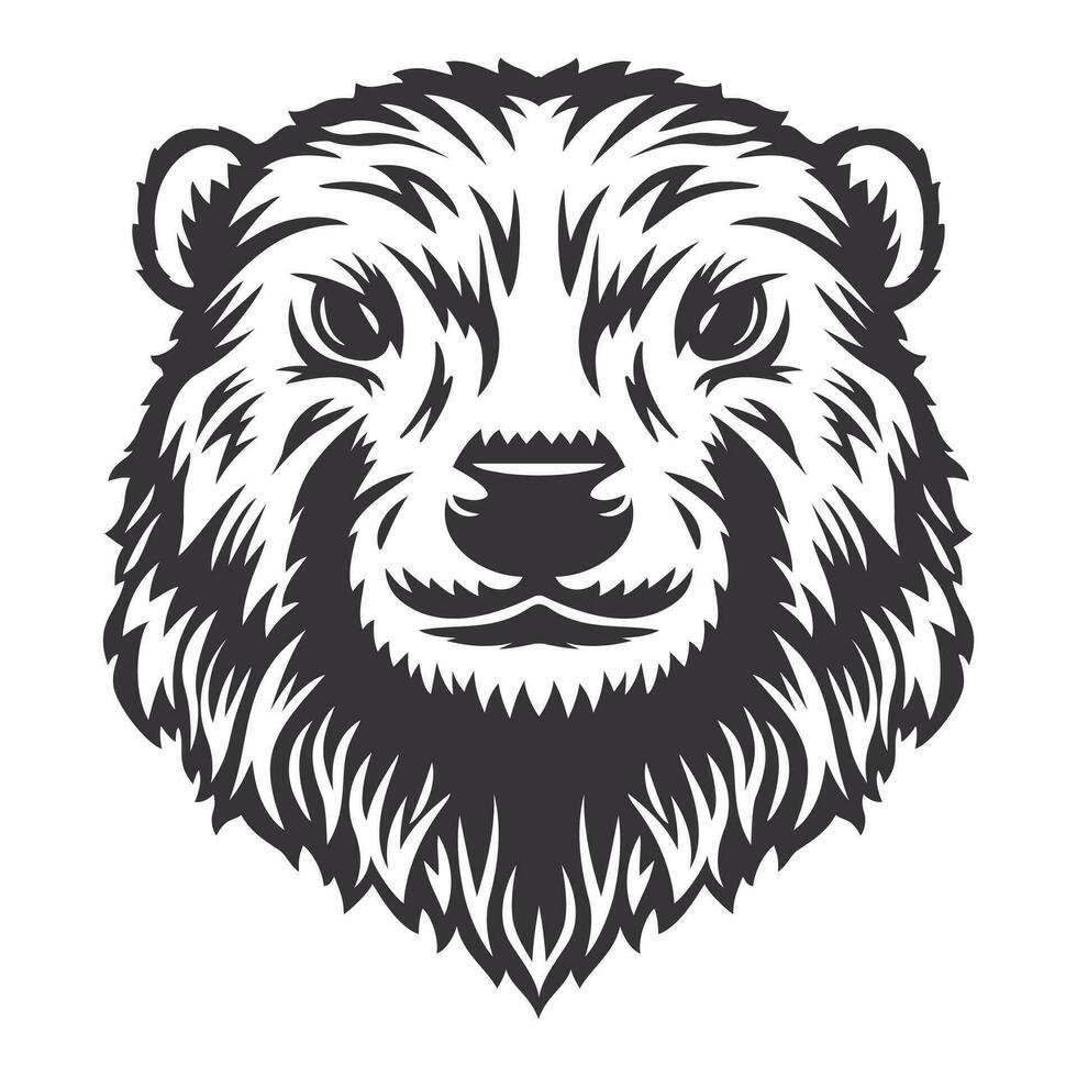 beaver head design lineart. Farm Animal. beaver logos or icons. vector illustration