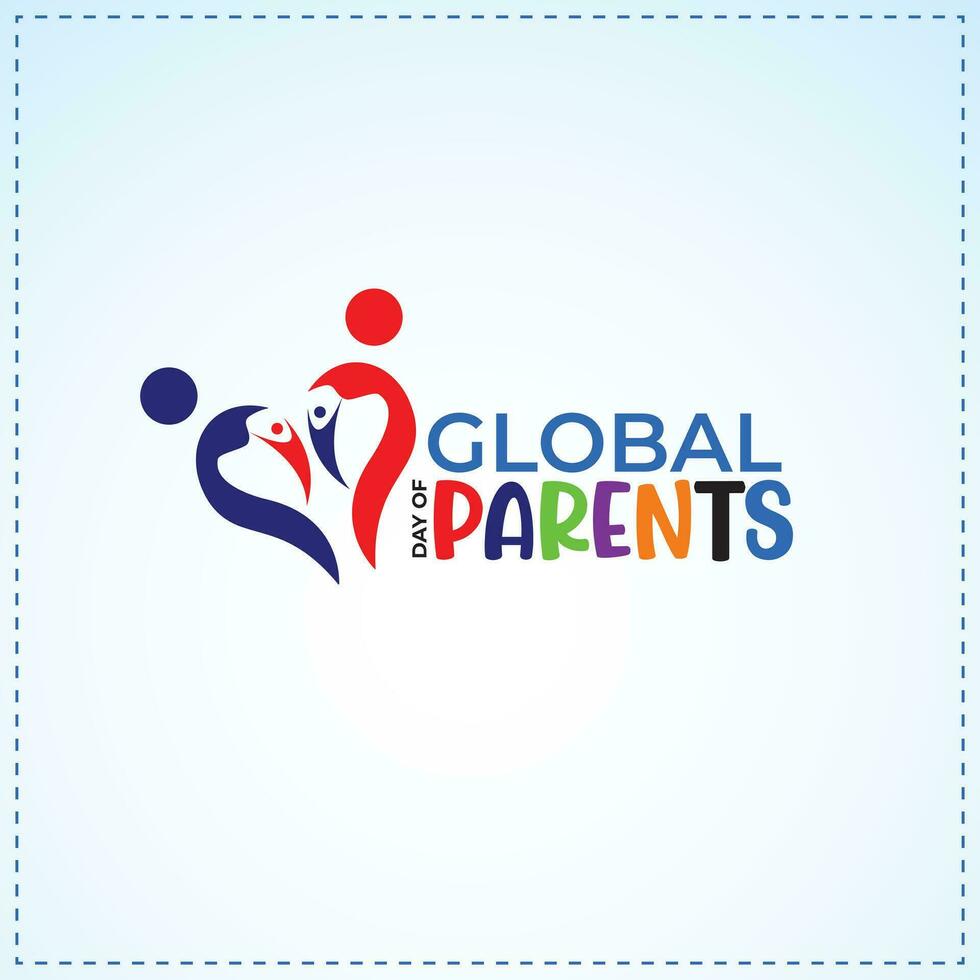 Global Day of Parents. Parents logo concept. Template for background, banner, card, poster. vector illustration.