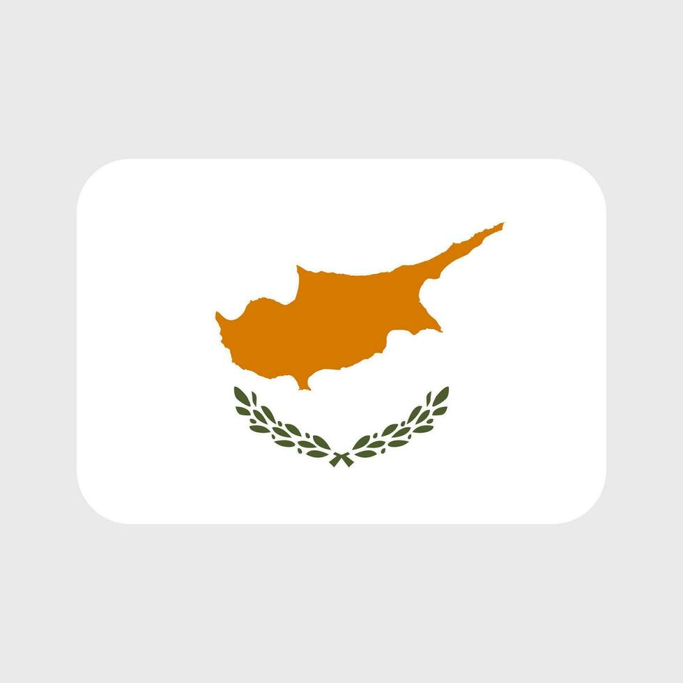 Cyprus flag vector icons set of illustrations