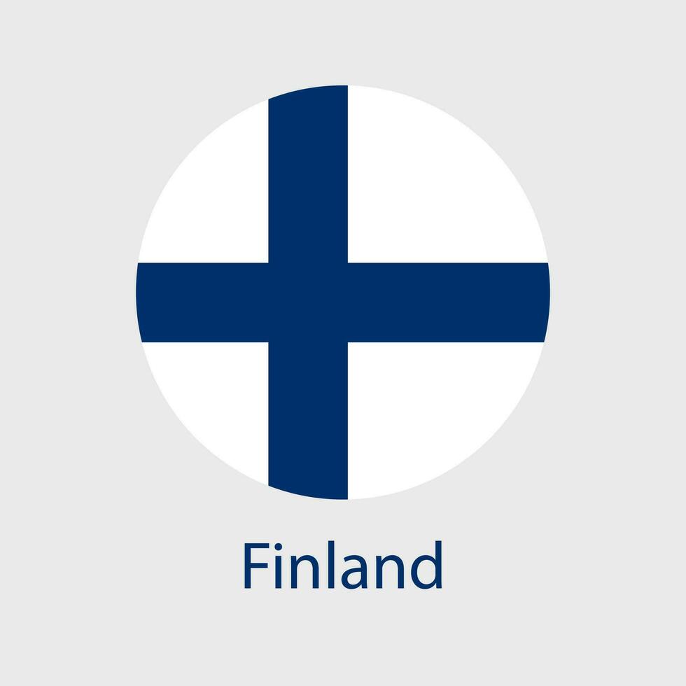 Finland flag vector icons set of illustrations