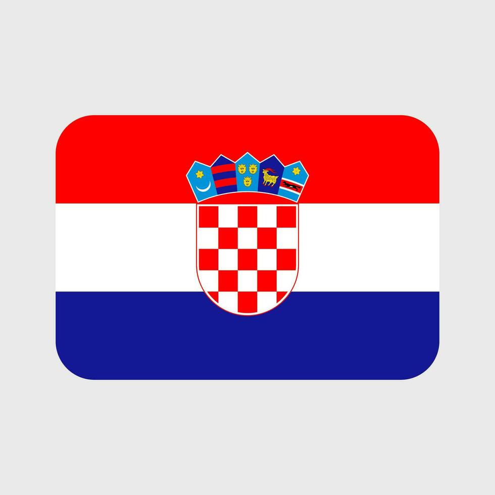 Croatia flag vector icons set of illustrations