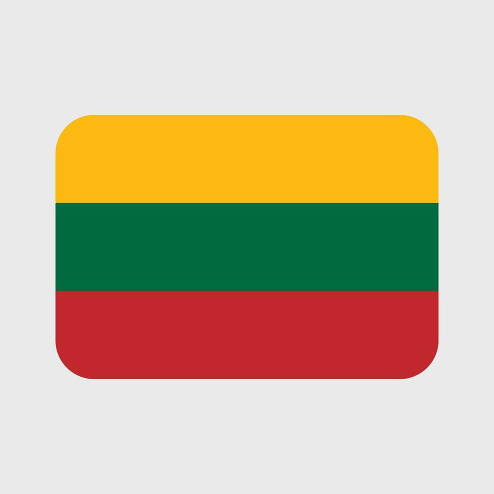 Lithuania flag vector icons set of illustrations