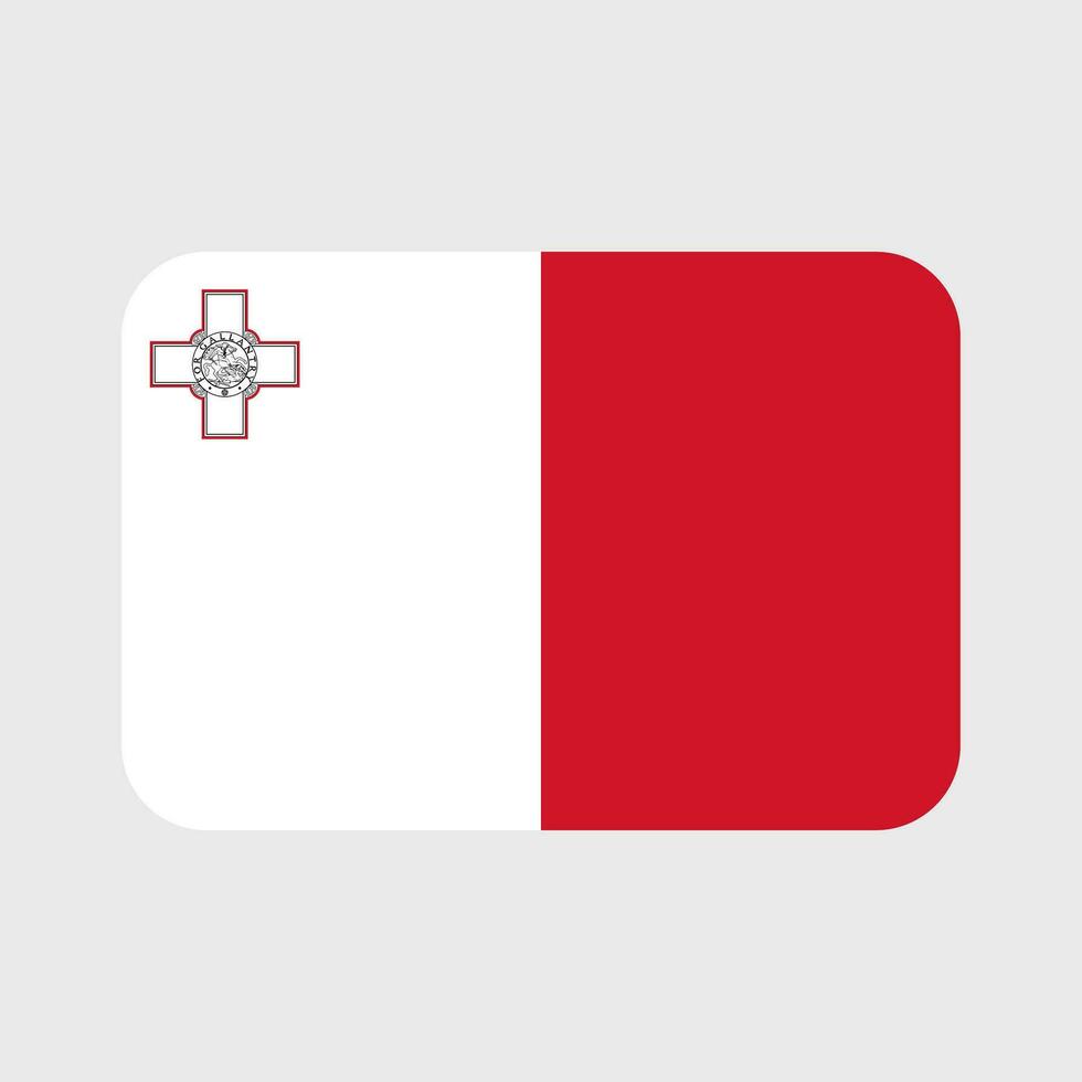 Malta bandera vector íconos conjunto de ilustraciones