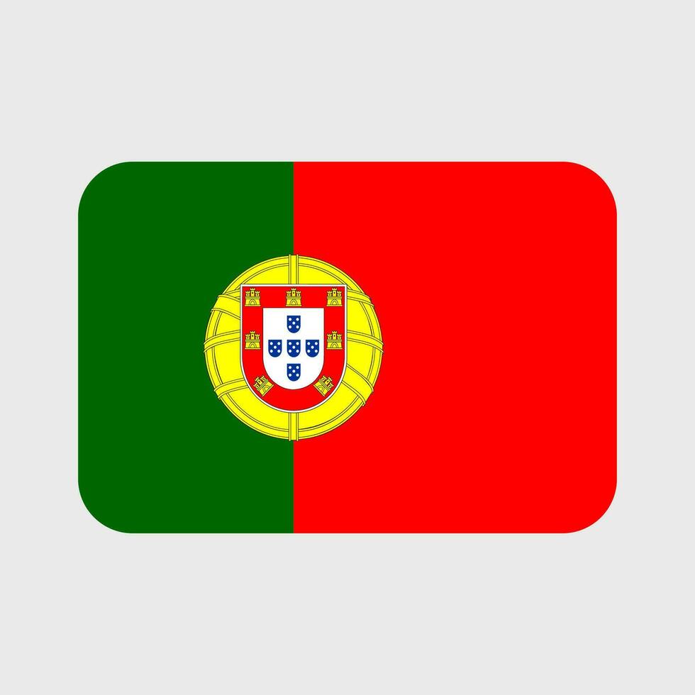 Portugal flag vector icons set of illustrations