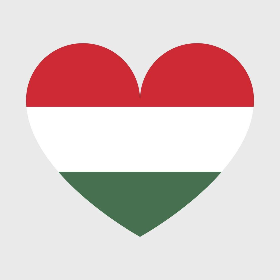 Hungary flag vector icons set of illustrations