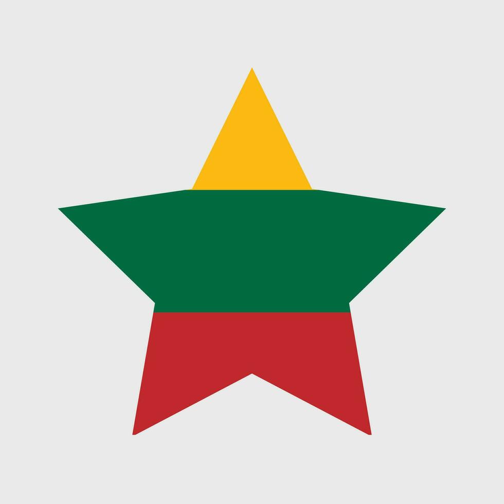 Lithuania flag vector icons set of illustrations
