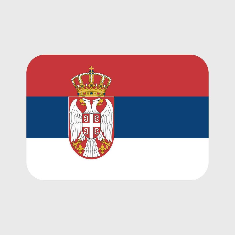 Serbia flag vector icons set of illustrations