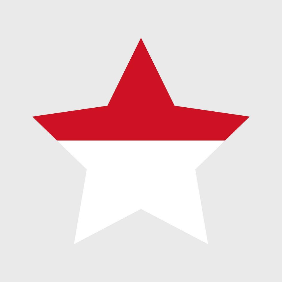 Monaco flag vector icons set of illustrations