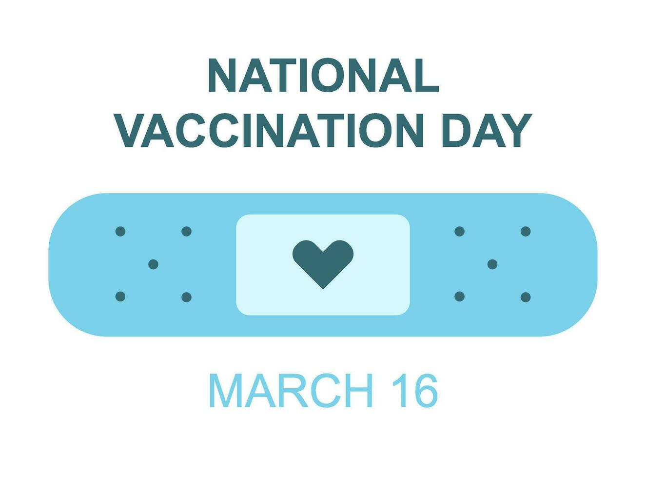 National Vaccination Day celebration vector Illustration