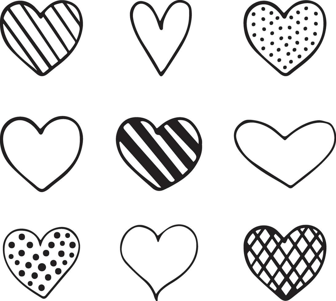 love Vector bundle love and heart icon pack. Funny pictograms of a couple. Concept of love, relationship, emotions and gifts .eps