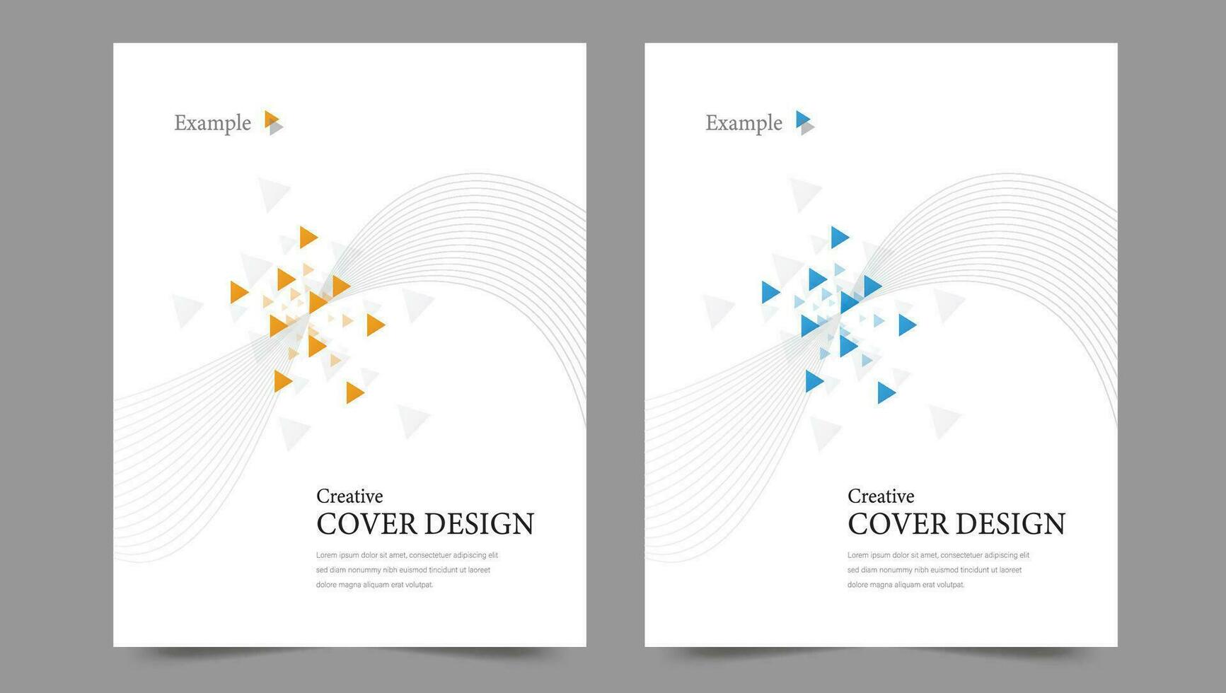 Cover template flyer design vector background