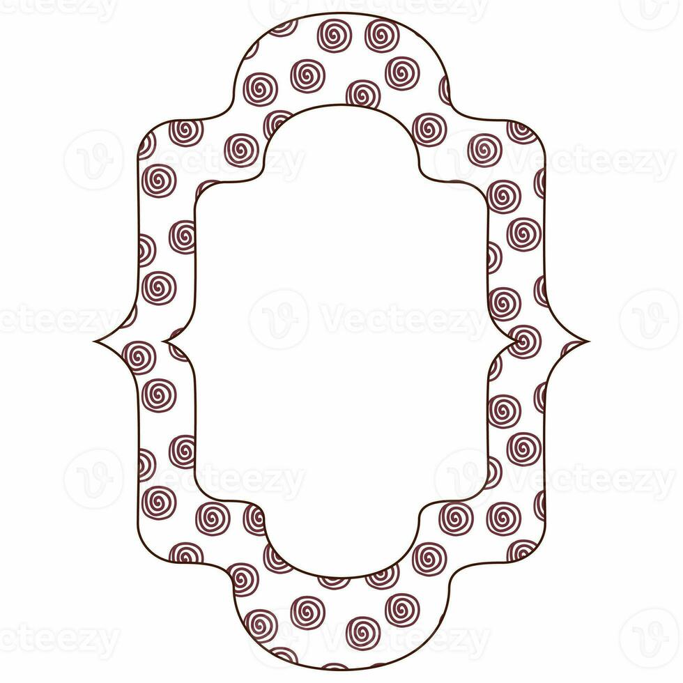 Frame with abstract circles for decoration. photo