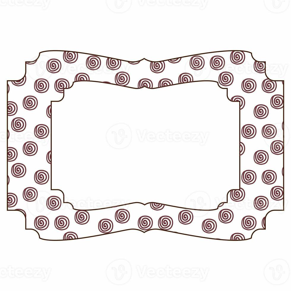 Frame with abstract circles for decoration. photo