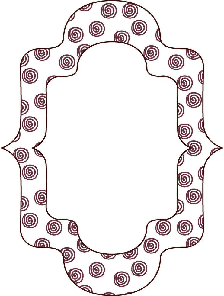 Frame with abstract circles for decoration. vector