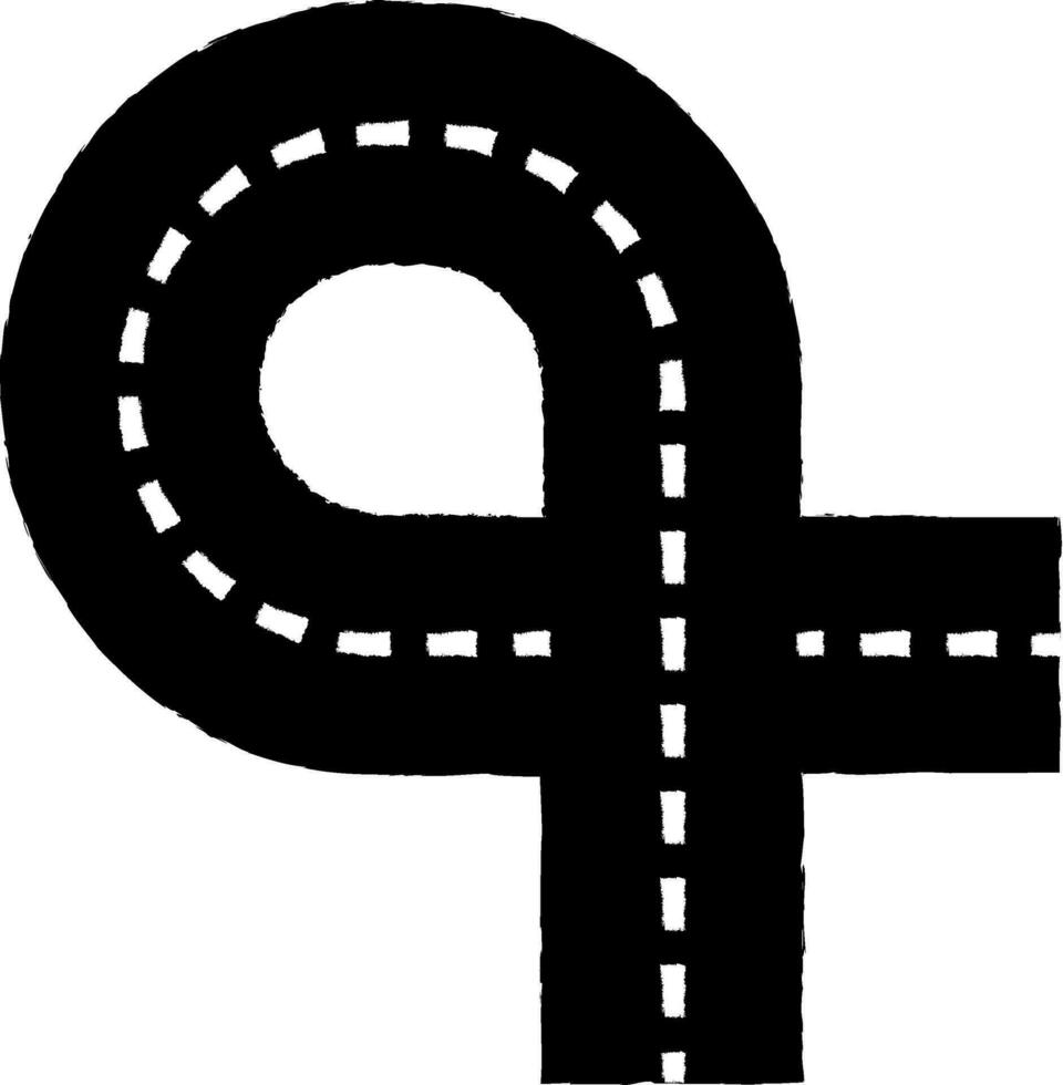 Road markings decoration design element. vector