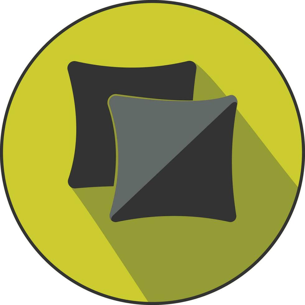 Pillow icon - flat furniture icons vector