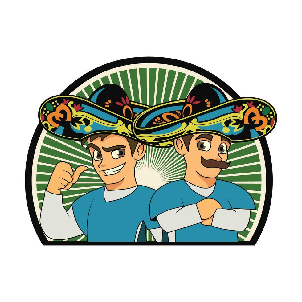 amigos character mascot vector