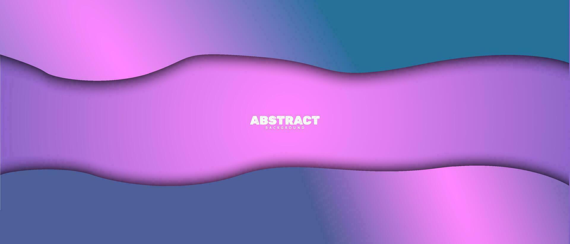Abstractv wave shape papercut gradient purple color background banner vector